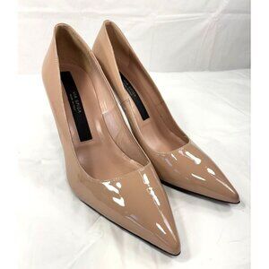 Via Spiga Nikole Nude Patent Leather Stiletto Pumps Size 8.5M